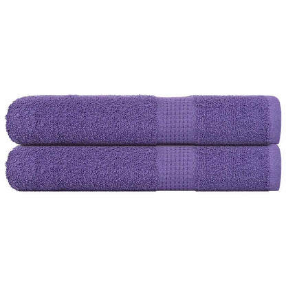 Handdoeken 2 st 100x200 cm 360 g/m² 100% katoen paars
