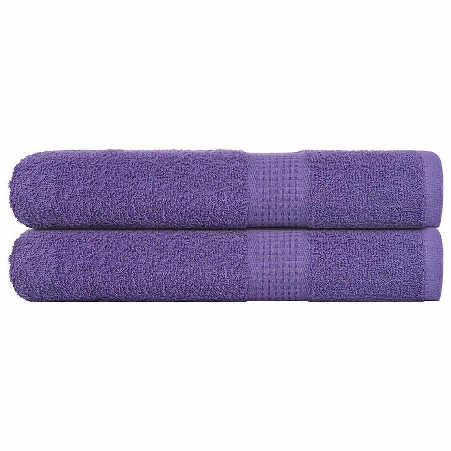Handdoeken 2 st 100x200 cm 360 g/m² 100% katoen paars