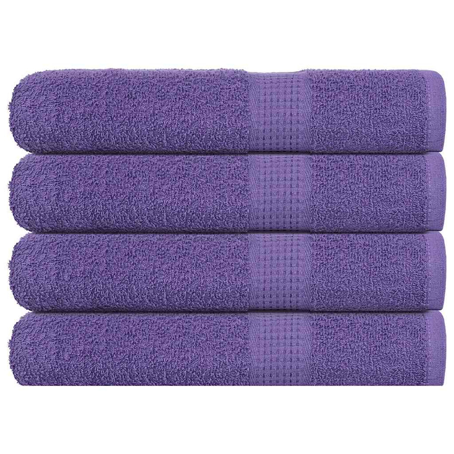 Handdoeken 4 st 100x200 cm 360 g/m² 100% katoen paars