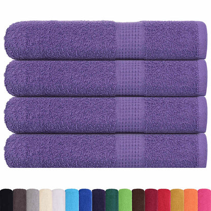Handdoeken 4 st 100x200 cm 360 g/m² 100% katoen paars