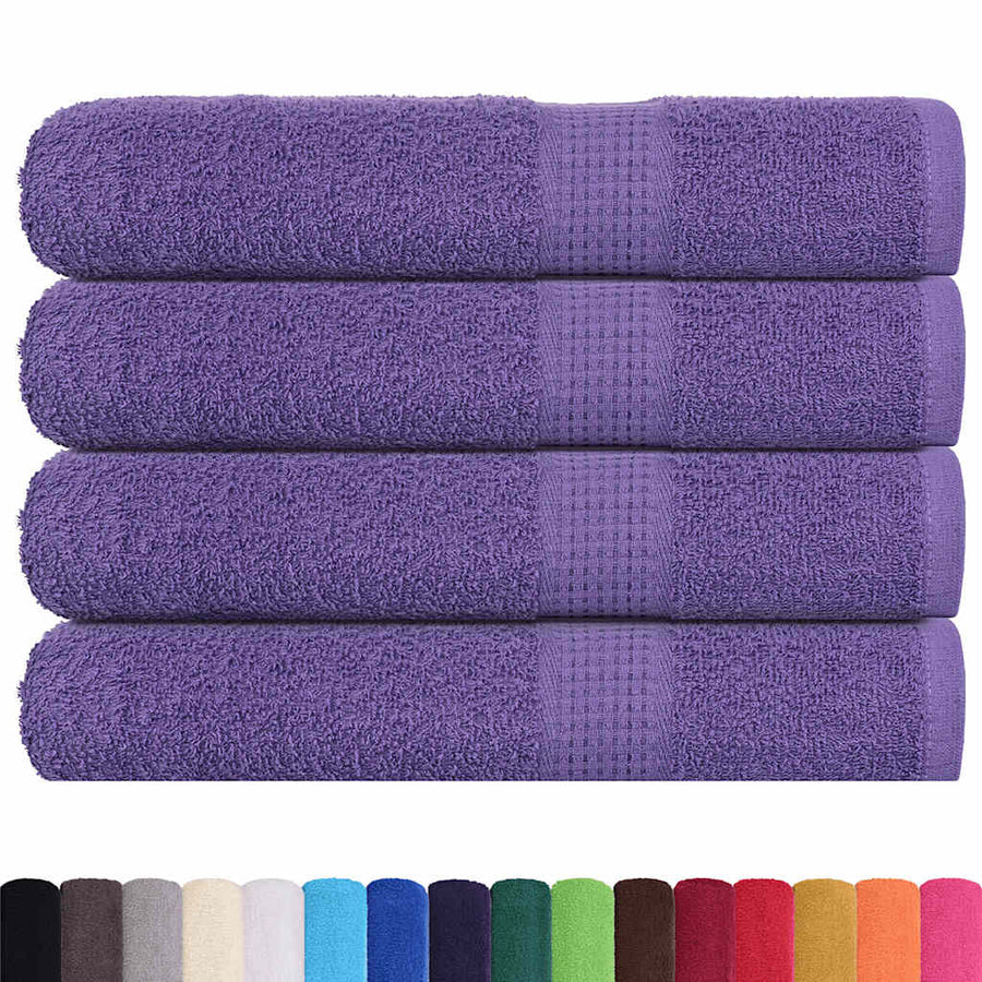 Handdoeken 4 st 100x200 cm 360 g/m² 100% katoen paars