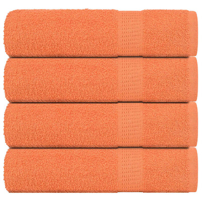 Badhanddoeken 4 st 100x150 cm 360 g/m² 100% katoen oranje