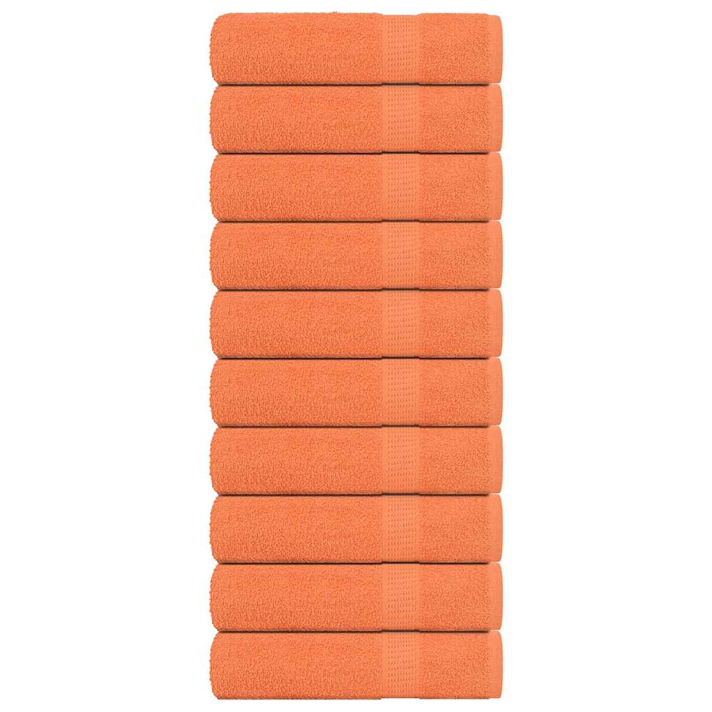 Badhanddoeken 10 st 100x150 cm 360 g/m² 100% katoen oranje