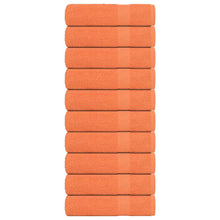 Badhanddoeken 10 st 100x150 cm 360 g/m² 100% katoen oranje