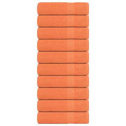 Badhanddoeken 10 st 100x150 cm 360 g/m² 100% katoen oranje