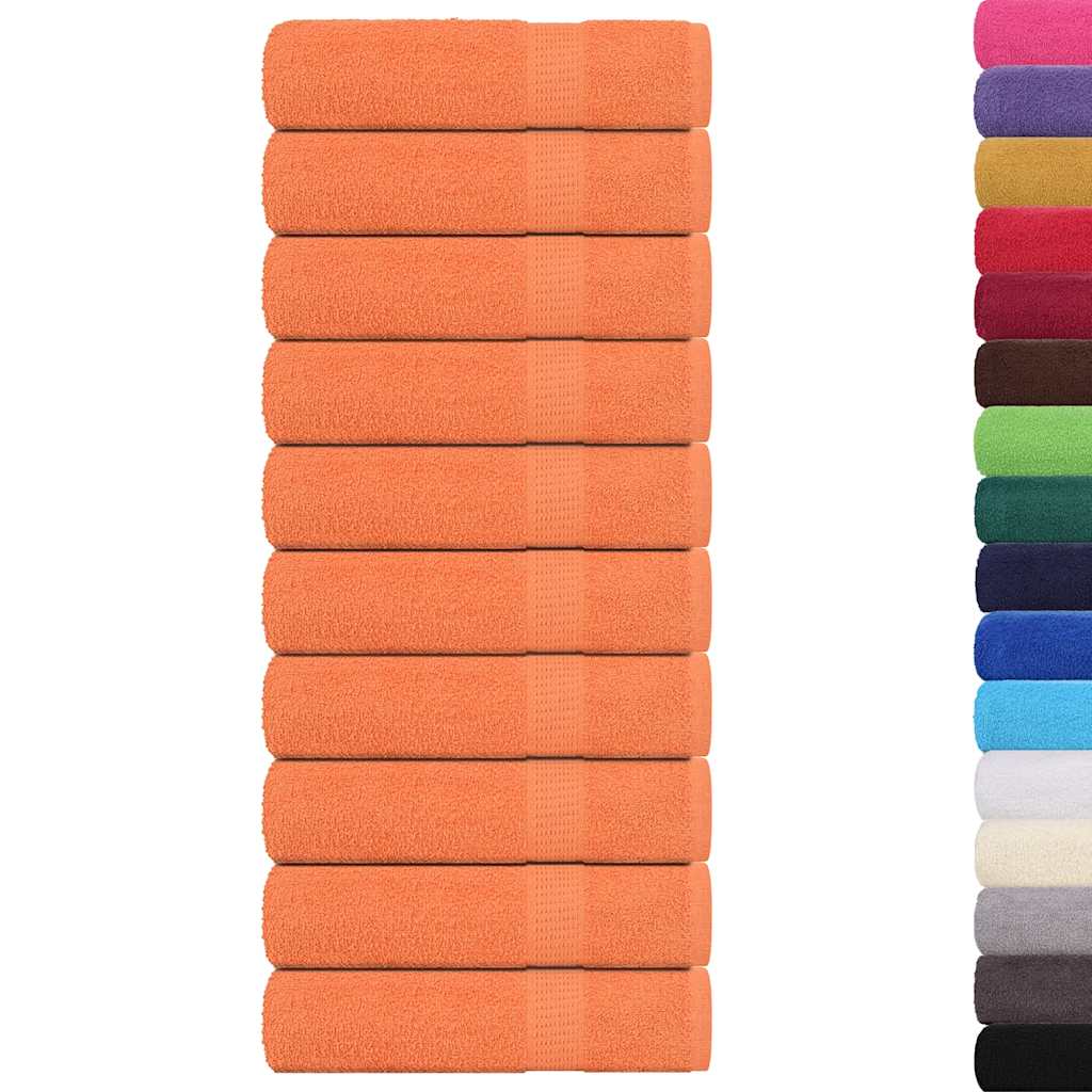 Badhanddoeken 10 st 100x150 cm 360 g/m² 100% katoen oranje