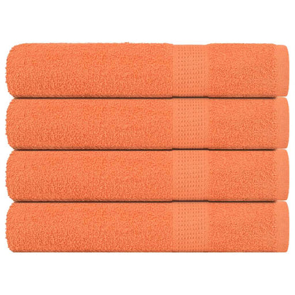 Handdoeken 4 st 100x200 cm 360 g/m² 100% katoen oranje