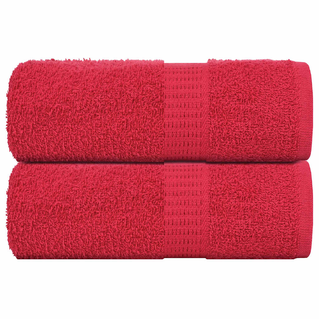 Gastendoekjes 360 G/M² 100% Katoen Rood 2 30 x 50 cm