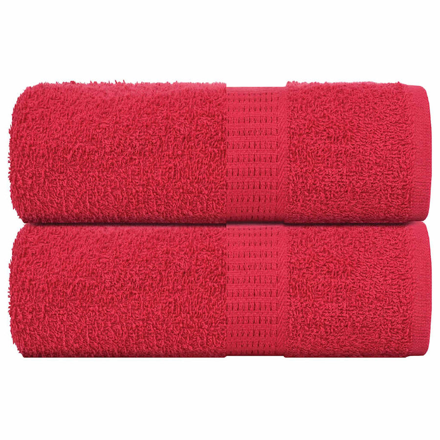 Gastendoekjes 360 G/M² 100% Katoen Rood 2 30 x 50 cm