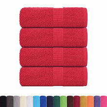 Gastendoekjes 4 st 30x50 cm 360 g/m² 100% katoen rood