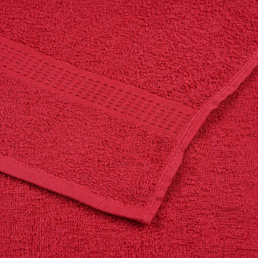 Gastendoekjes 10 st 30x50 cm 360 g/m² 100% katoen rood