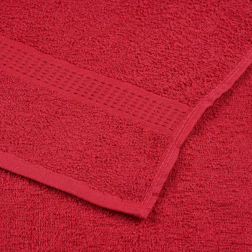 Handdoeken 10 st 50x100 cm 360 g/m² 100% katoen rood