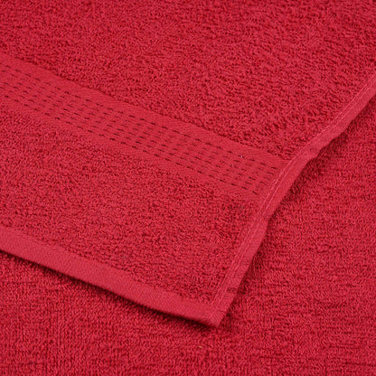 Handdoeken 10 st 50x100 cm 360 g/m² 100% katoen rood