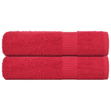 Badhanddoeken 2 st 100x150 cm 360 g/m² 100% katoen rood
