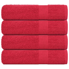 Badhanddoeken 4 st 100x150 cm 360 g/m² 100% katoen rood