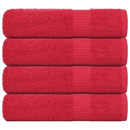 Badhanddoeken 4 st 100x150 cm 360 g/m² 100% katoen rood