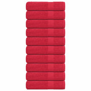 Badhanddoeken 10 st 100x150 cm rood 360 g/m²