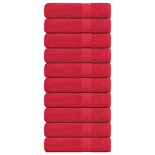 Badhanddoeken 10 st 100x150cm 360 g/m² 100% katoen rood