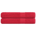 Saunahanddoeken 2 st 80x200 cm rood