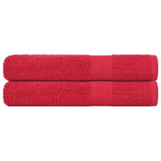 Saunahanddoeken 2 st 80x200 cm rood