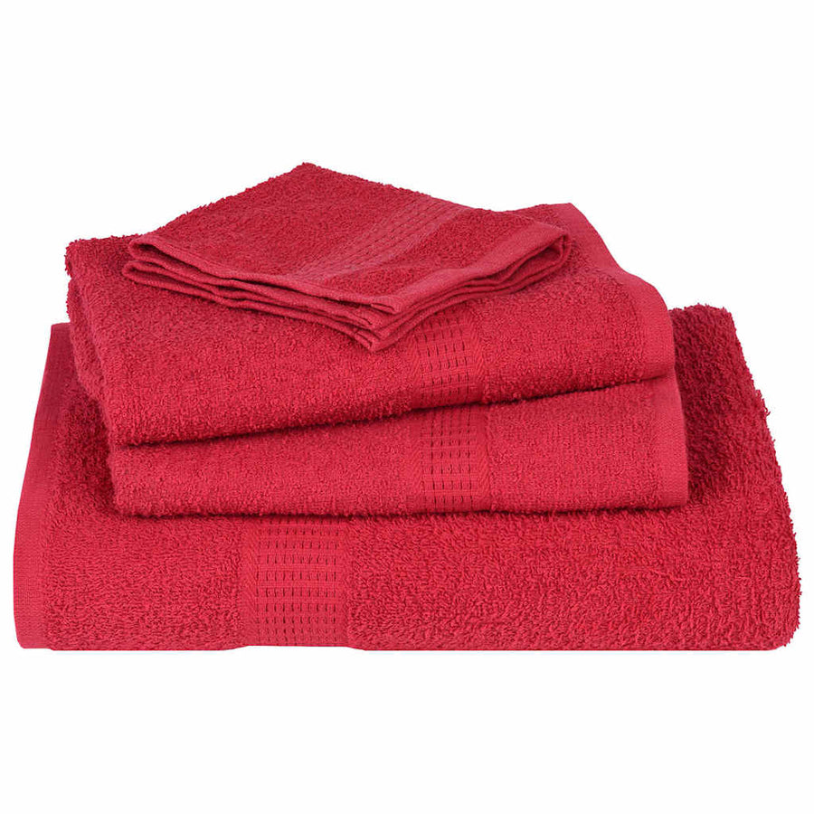 Saunahanddoeken 2 st 80x200 cm 360 g/m² 100% katoen rood