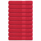 Saunahanddoeken 10 st 80x200 cm rood
