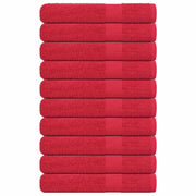 Handdoeken 10 st 100x200 cm rood