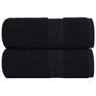 Washandjes 2 st 30x30 cm zwart