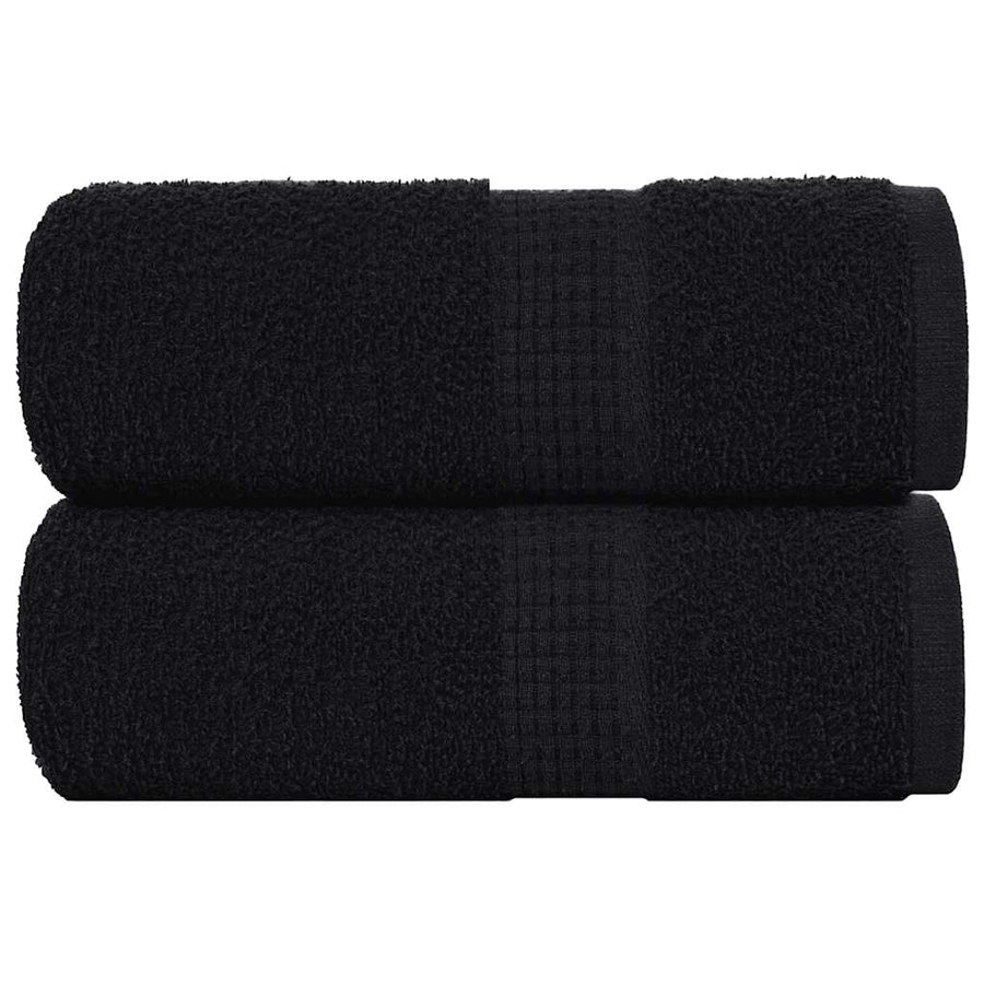 Zeepdoekjes 2 st 30x30 cm 360 g/m² 100% katoen zwart