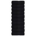 Washandjes FROGN 10 st 30x30 cm 360 g/m² zwart