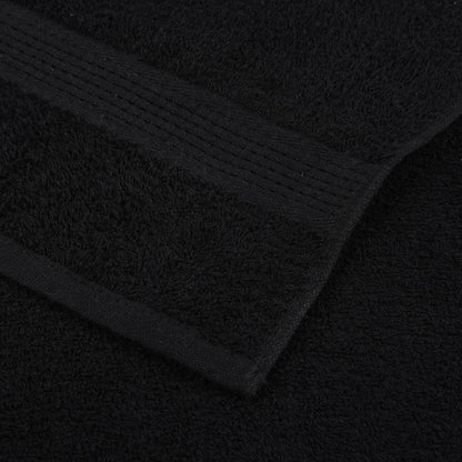Zeepdoekjes 10 st 30x30 cm 360 g/m² 100% katoen zwart