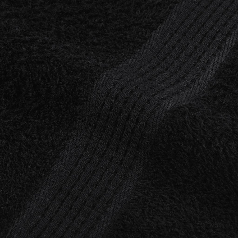 Gastendoekjes 2 st 30x50 cm 360 g/m² 100% katoen zwart