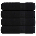 Towels FROGN 4 pcs 50x100 cm 360 gsm black