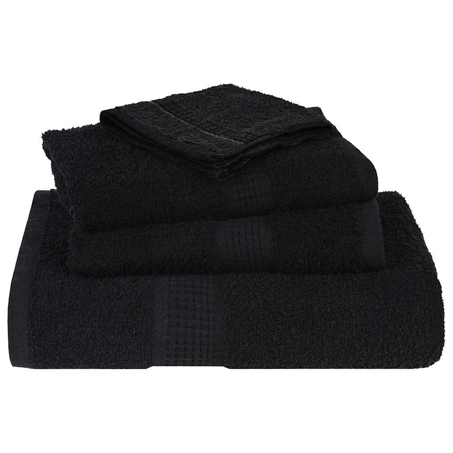 Handdoeken 10 st 50x100 cm 360 g/m² 100% katoen zwart