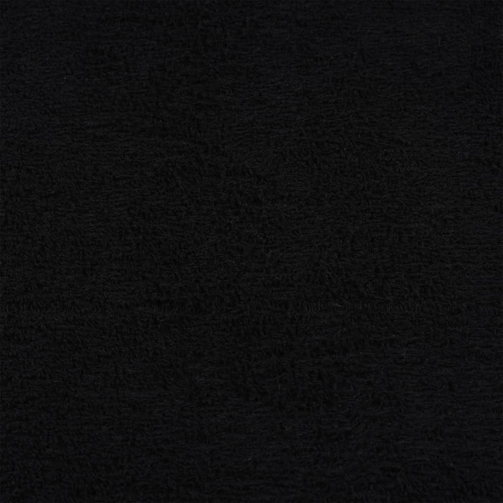Handdoeken 10 st 50x100 cm 360 g/m² 100% katoen zwart