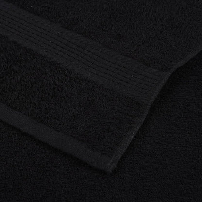 Handdoeken 10 st 50x100 cm 360 g/m² 100% katoen zwart