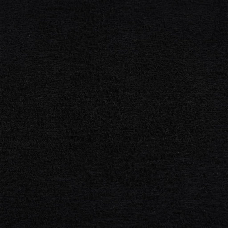 Douchehanddoeken 2 st 70x140 cm 360 g/m² 100% katoen zwart