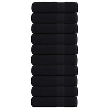 Douchehanddoeken 10 st 70x140 cm 360 g/m² 100% katoen zwart