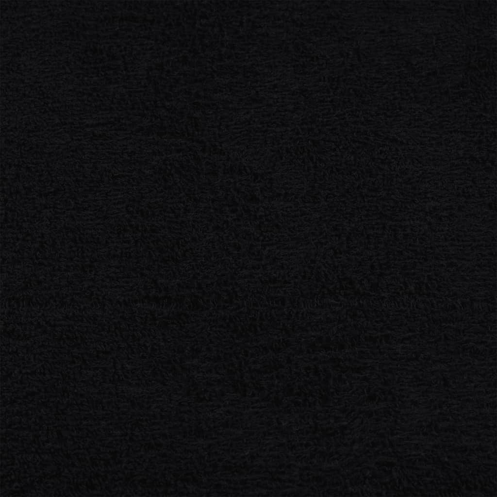 Douchehanddoeken 10 st 70x140 cm 360 g/m² 100% katoen zwart