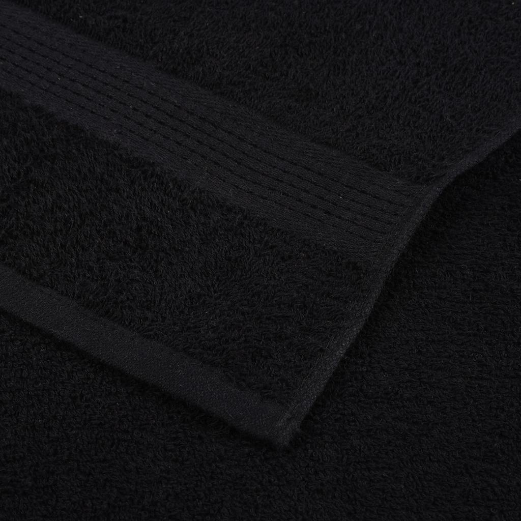 Badhanddoeken 2 st 100x150 cm 360 g/m² 100% katoen zwart