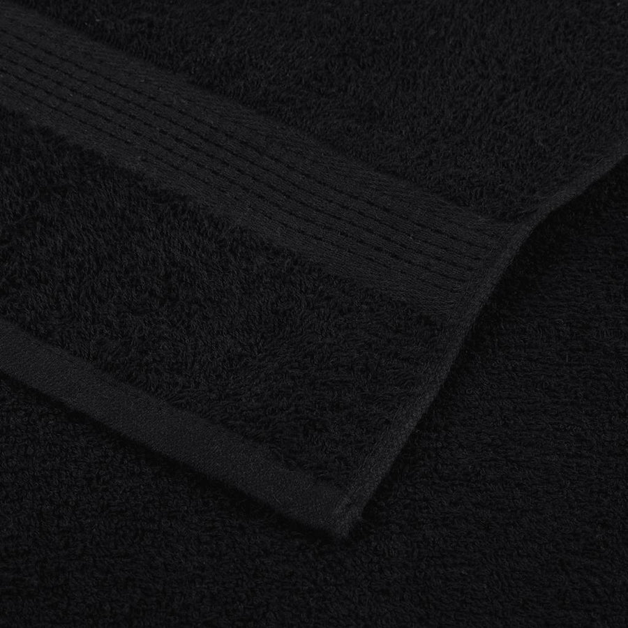 Badhanddoeken 10 st 100x150 cm 360 g/m² 100% katoen zwart