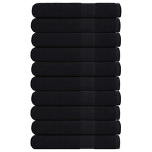 Saunahanddoeken 10 st 80x200 cm 360 g/m² 100% katoen zwart
