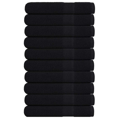 Saunahanddoeken 10 st 80x200 cm 360 g/m² 100% katoen zwart