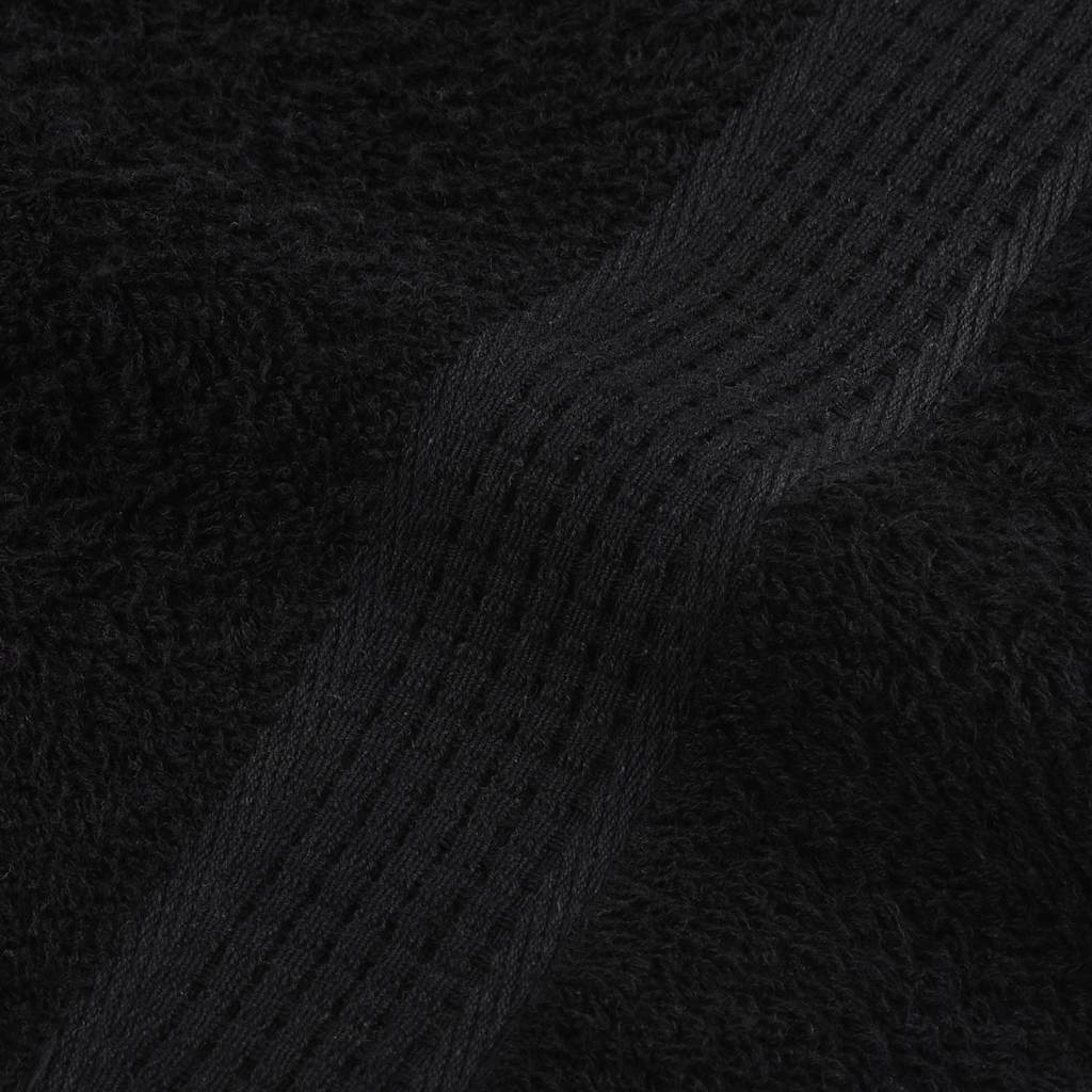 Saunahanddoeken 10 st 80x200 cm 360 g/m² 100% katoen zwart
