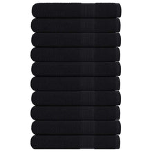 Handdoeken 10 st 100x200 cm 360 g/m² 100% katoen zwart