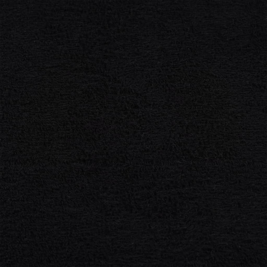 Handdoeken 10 st 100x200 cm 360 g/m² 100% katoen zwart