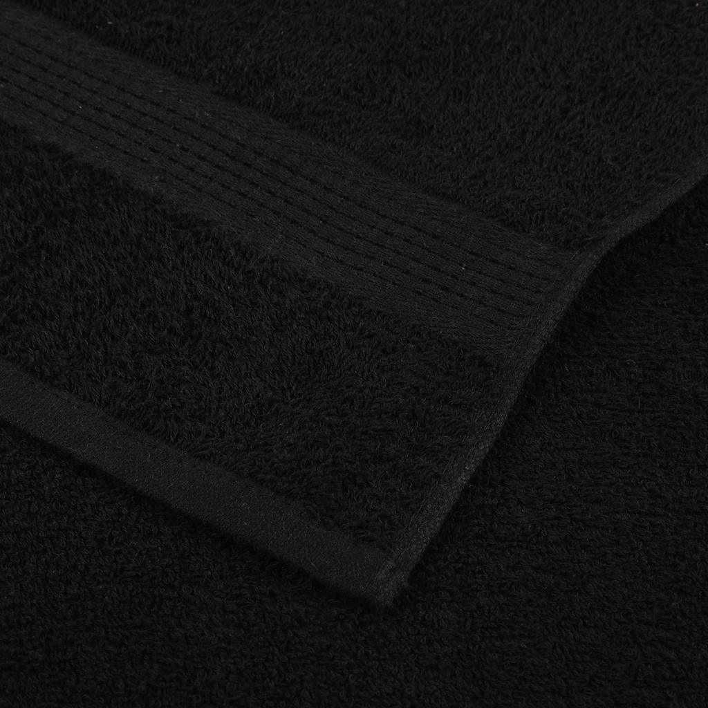Handdoeken 10 st 100x200 cm 360 g/m² 100% katoen zwart