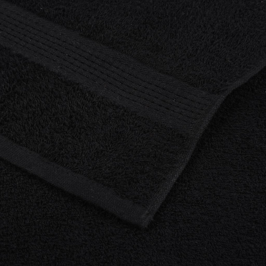 Handdoeken 10 st 100x200 cm 360 g/m² 100% katoen zwart