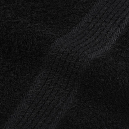 Handdoeken 10 st 100x200 cm 360 g/m² 100% katoen zwart