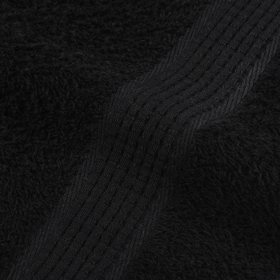 Handdoeken 10 st 100x200 cm 360 g/m² 100% katoen zwart